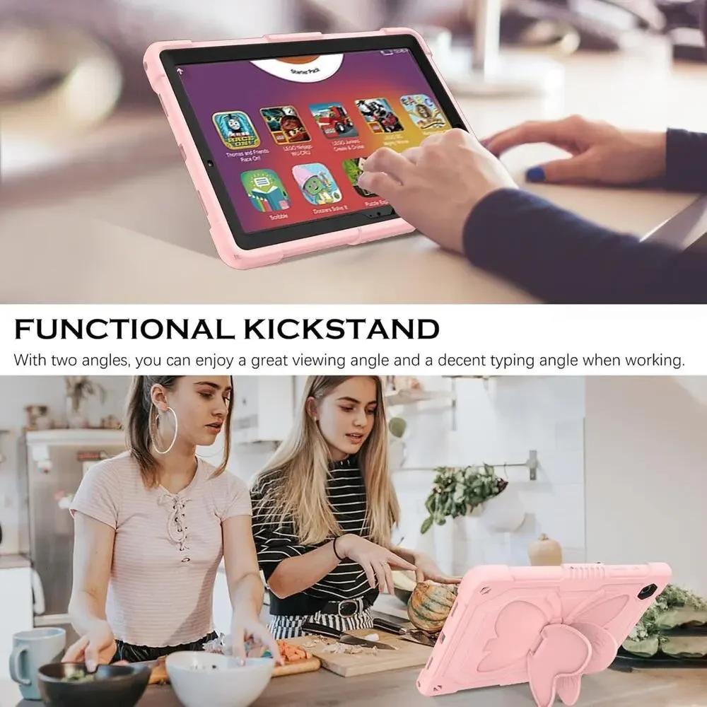 Pink Butterfly iPad Case w/ Strap & Kickstand iPad Air 3 10.5, 2019 2020 2021
